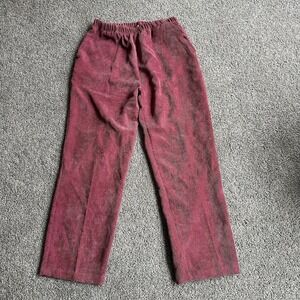 AMERICAN SWEETHEART‎ Women's Size 14 Mauve Elastic Waist Corduroy Pull On Pants